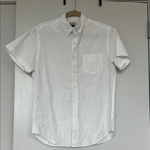 J. Crew White Casual Button Down Shirt
